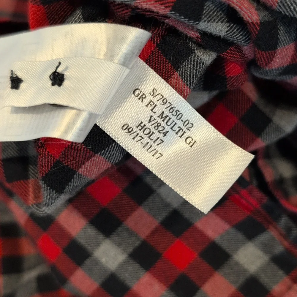 Banana Republic Men's Medium Lux Flannel Grant Fit Plaid Button Down Shirt